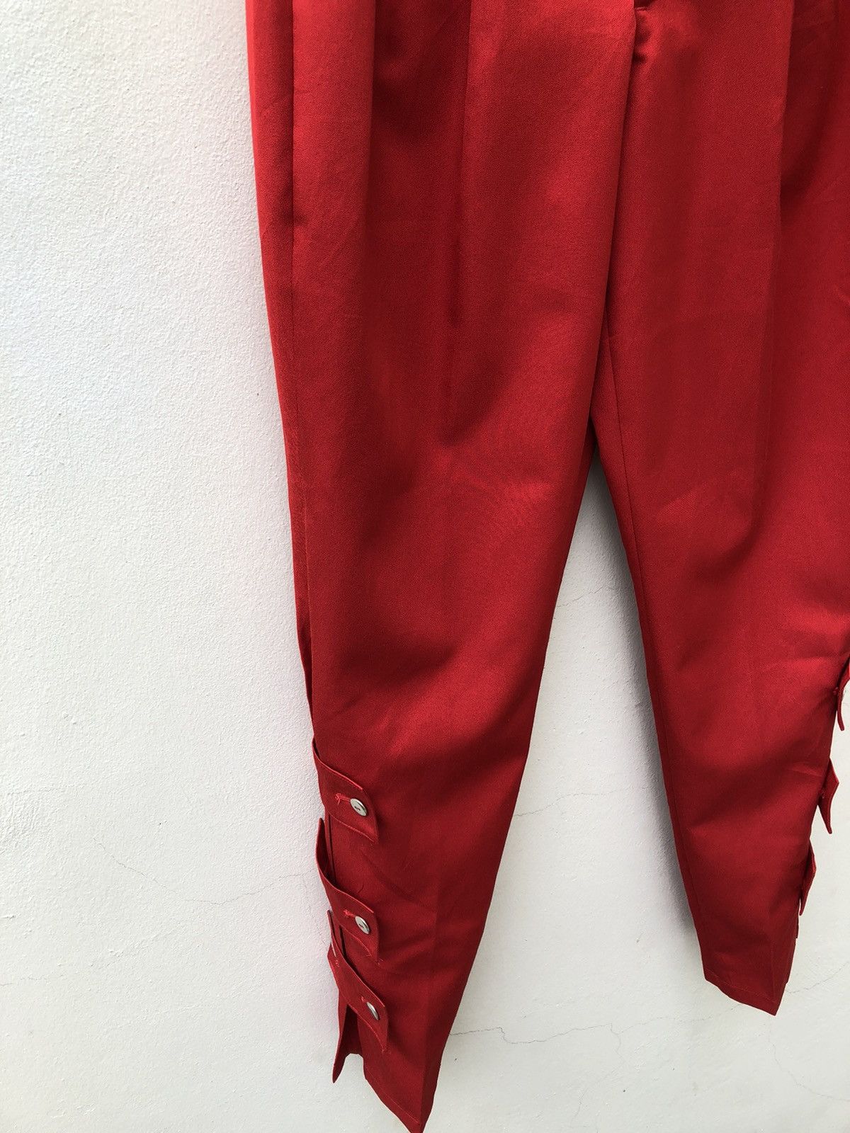 Vintage Vintage 90s METAL BLACK Japan Bondage Red Trouser Pant Size US 28 / EU 44 - 11 Thumbnail
