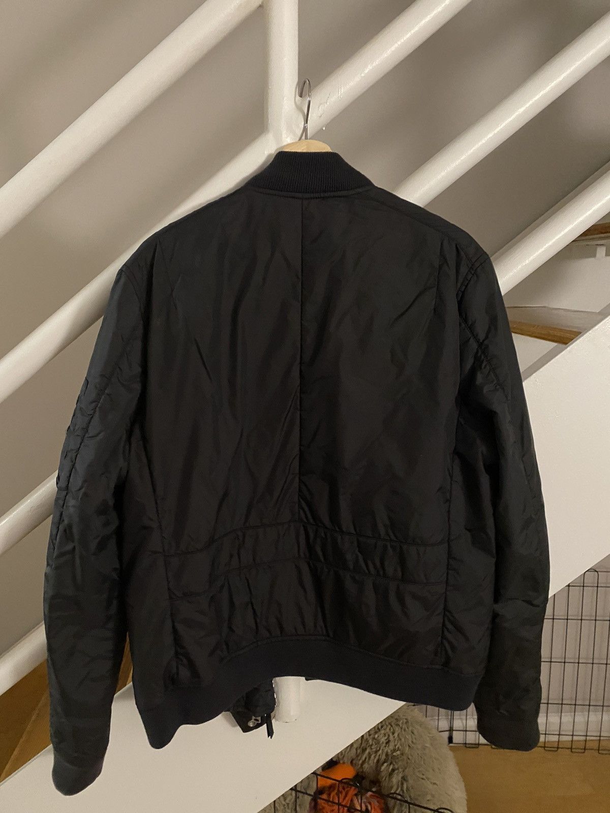 Allsaints Black Double Zip Bomber Size US L / EU 52-54 / 3 - 2 Thumbnail