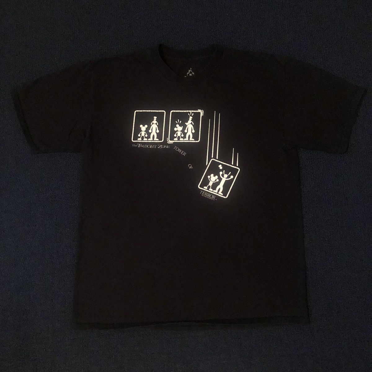 Disney Vintage 00s Disney The Twilight Zone of Terror Ride Logo Tee Size US S / EU 44-46 / 1 - 3 Thumbnail