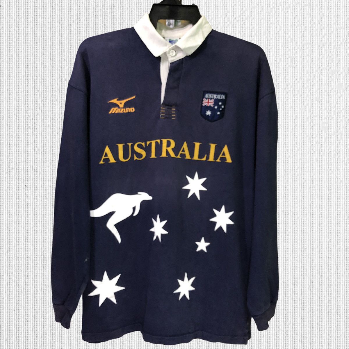 Mizuno × Vintage Vintage Rugby World Cup 1999 Long Sleeve T-Shirt Size US XL / EU 56 / 4 - 1 Thumbnail