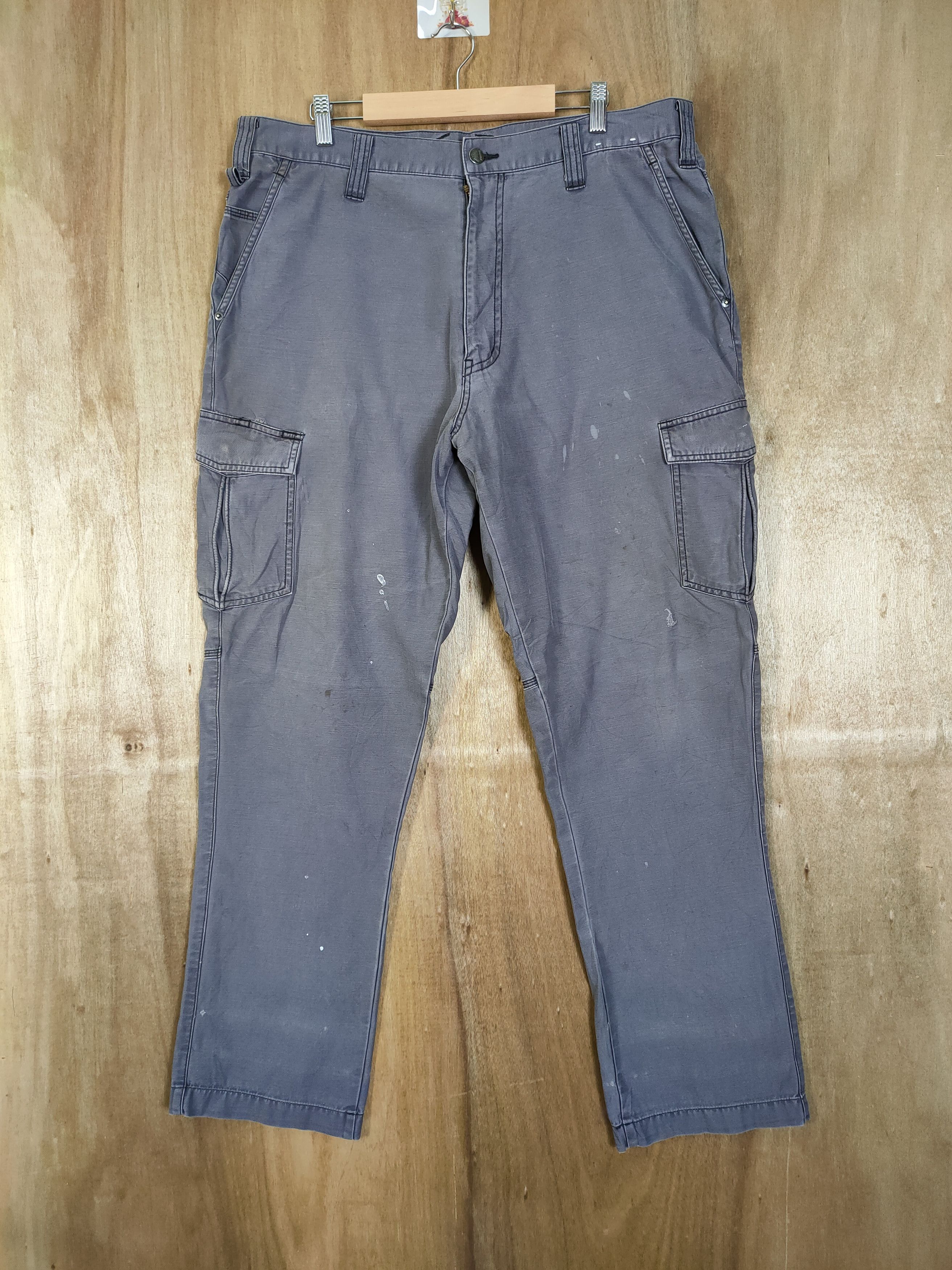Japanese Brand G.GROUND STAIN/FADED/ WORK WEAR CARGO PANTS Size US 38 / EU 54 - 1 Thumbnail