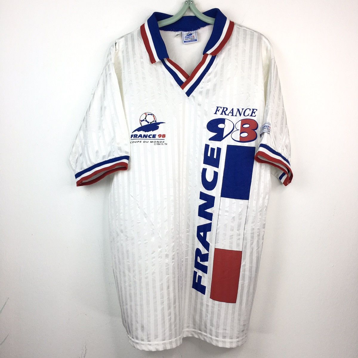 Vintage 1998 World Cup France Jersey Size Large Men high quality Pre Owned 90s Rare