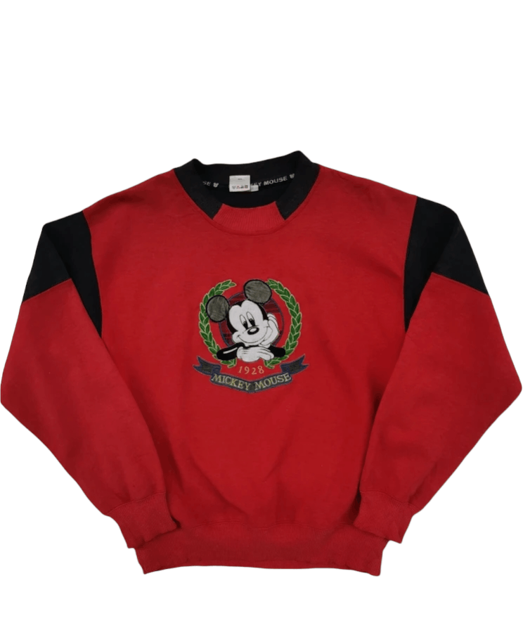 Disney Vintage Mickey Mouse Embroidered Big Logo Sweatshirt Size US M / EU 48-50 / 2 - 1 Thumbnail