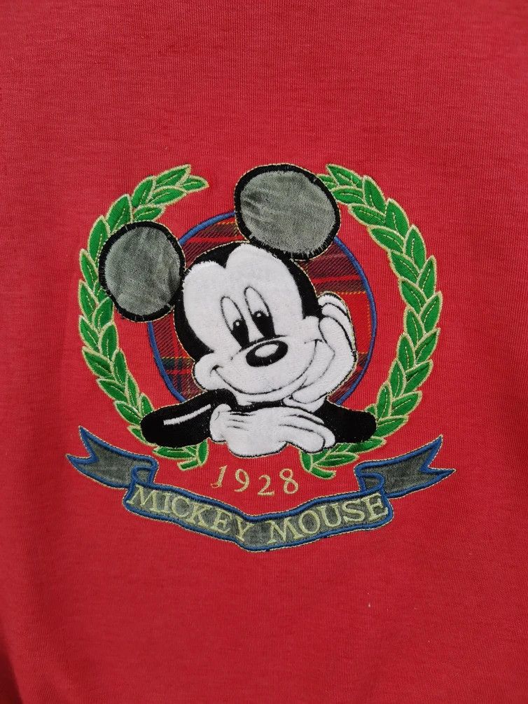 Disney Vintage Mickey Mouse Embroidered Big Logo Sweatshirt Size US M / EU 48-50 / 2 - 2 Thumbnail