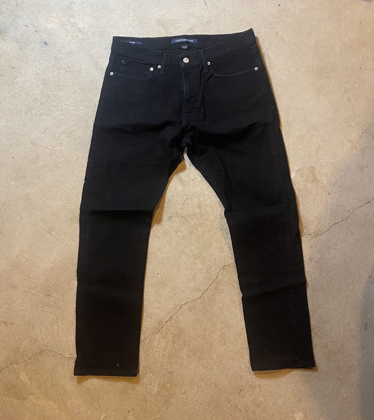 Calvin Klein Black Denim Jeans Size US 32 / EU 48 - 2 Thumbnail