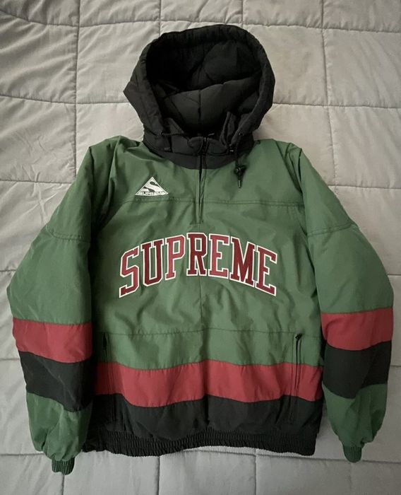 Supreme Supreme Puffy Hockey Pullover Green Sz SMALL FW17 | Grailed