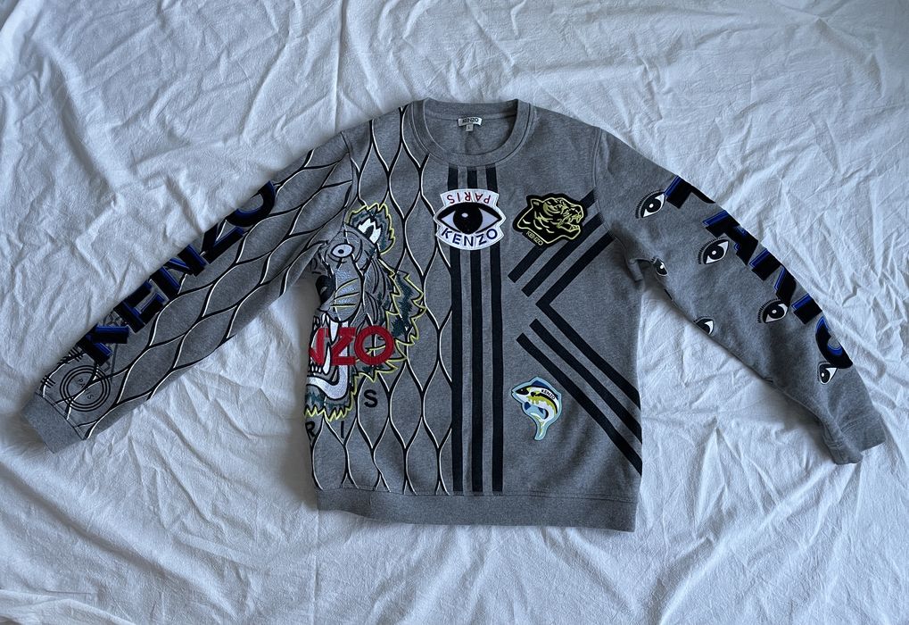 Kenzo sweatshirt hotsell multi icon