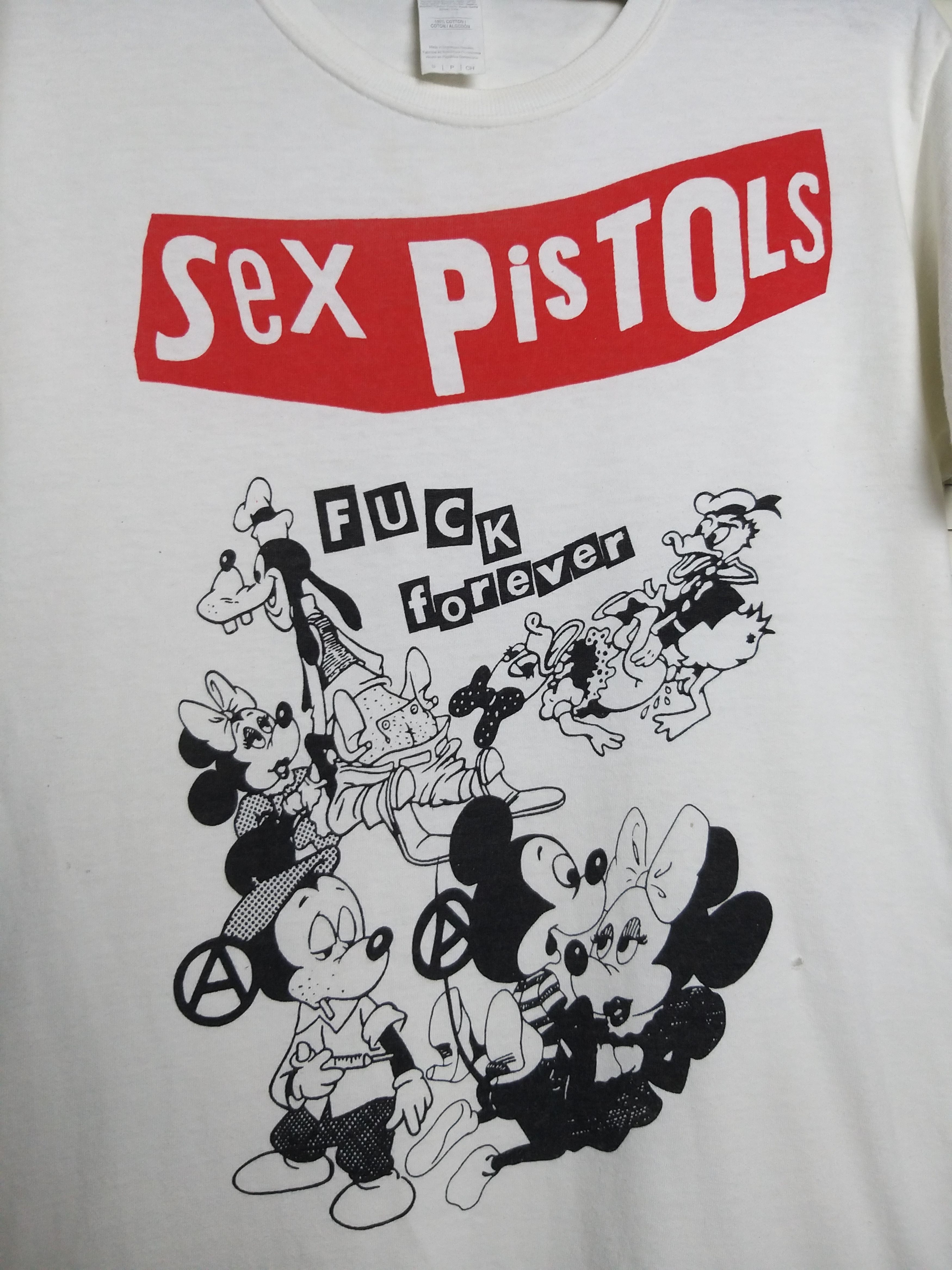 Band Tees RARE💥SEX PISTOLS FxCK FOREVER MICKEY GOOFY DONALD T SHIRT Size US S / EU 44-46 / 1 - 4 Thumbnail