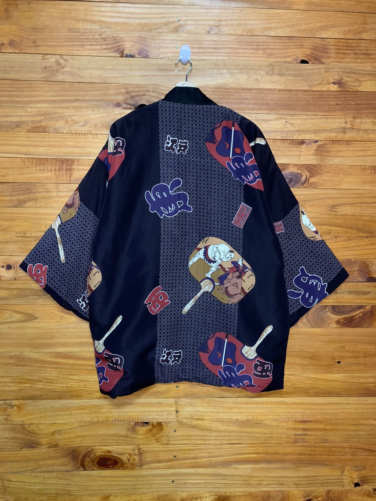 Other Vintage Reversible Tiger And Sumo Hanten Kimono Cardigan Size US M / EU 48-50 / 2 - 3 Thumbnail