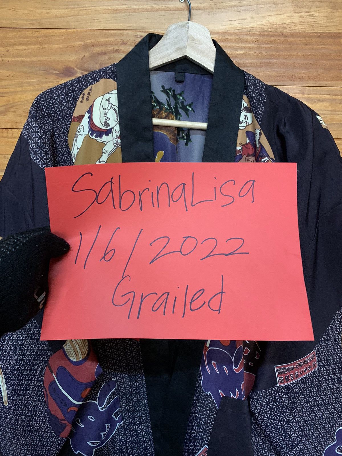 Other Vintage Reversible Tiger And Sumo Hanten Kimono Cardigan Size US M / EU 48-50 / 2 - 9 Thumbnail