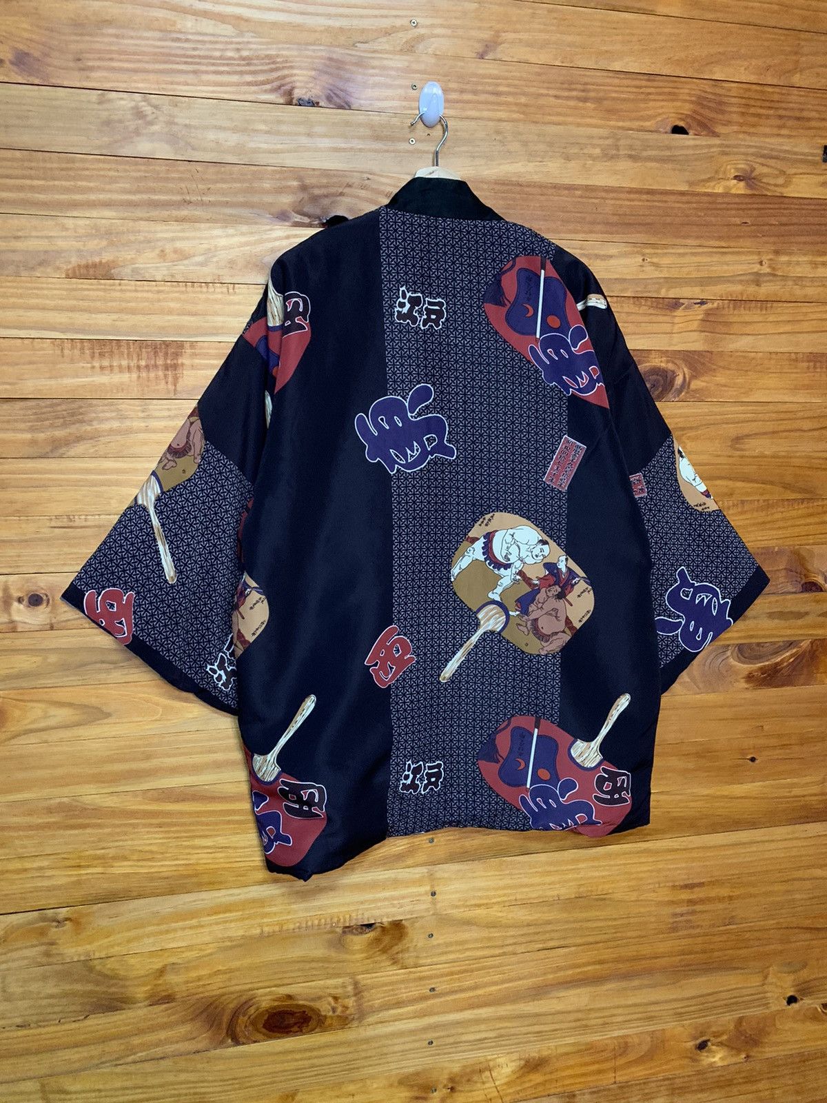 Other Vintage Reversible Tiger And Sumo Hanten Kimono Cardigan Size US M / EU 48-50 / 2 - 7 Thumbnail