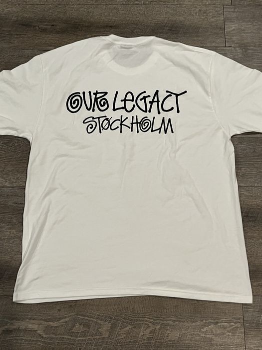 Our Legacy Our Legacy X Stussy Stockholm White Tee Shirt Size XL 