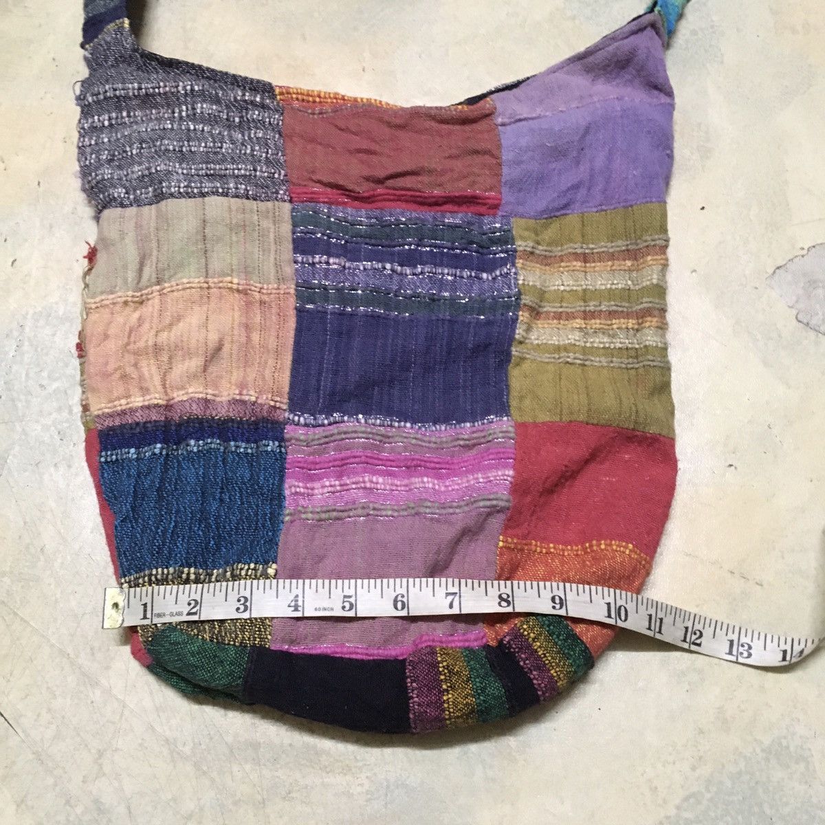 Japanese Brand Patchwork Colour Block Sling Bag Size ONE SIZE - 3 Thumbnail