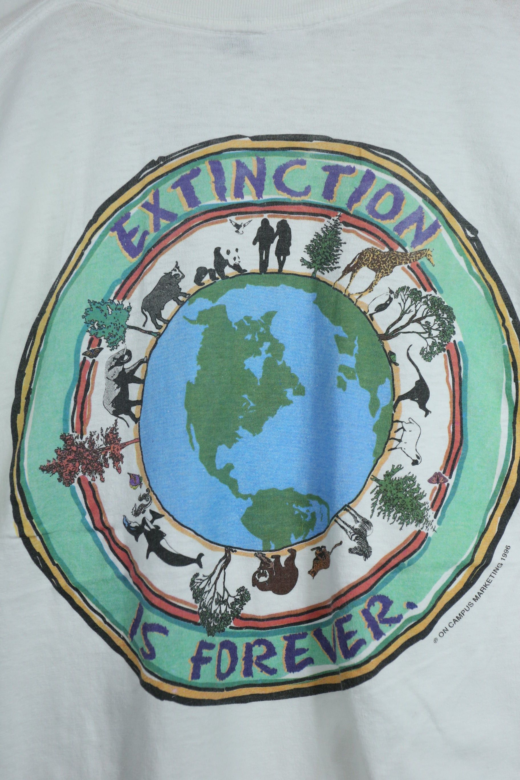 Vintage Vintage 90s Spring Break save the earth t shirt (L) GTMED048 Size US L / EU 52-54 / 3 - 2 Thumbnail