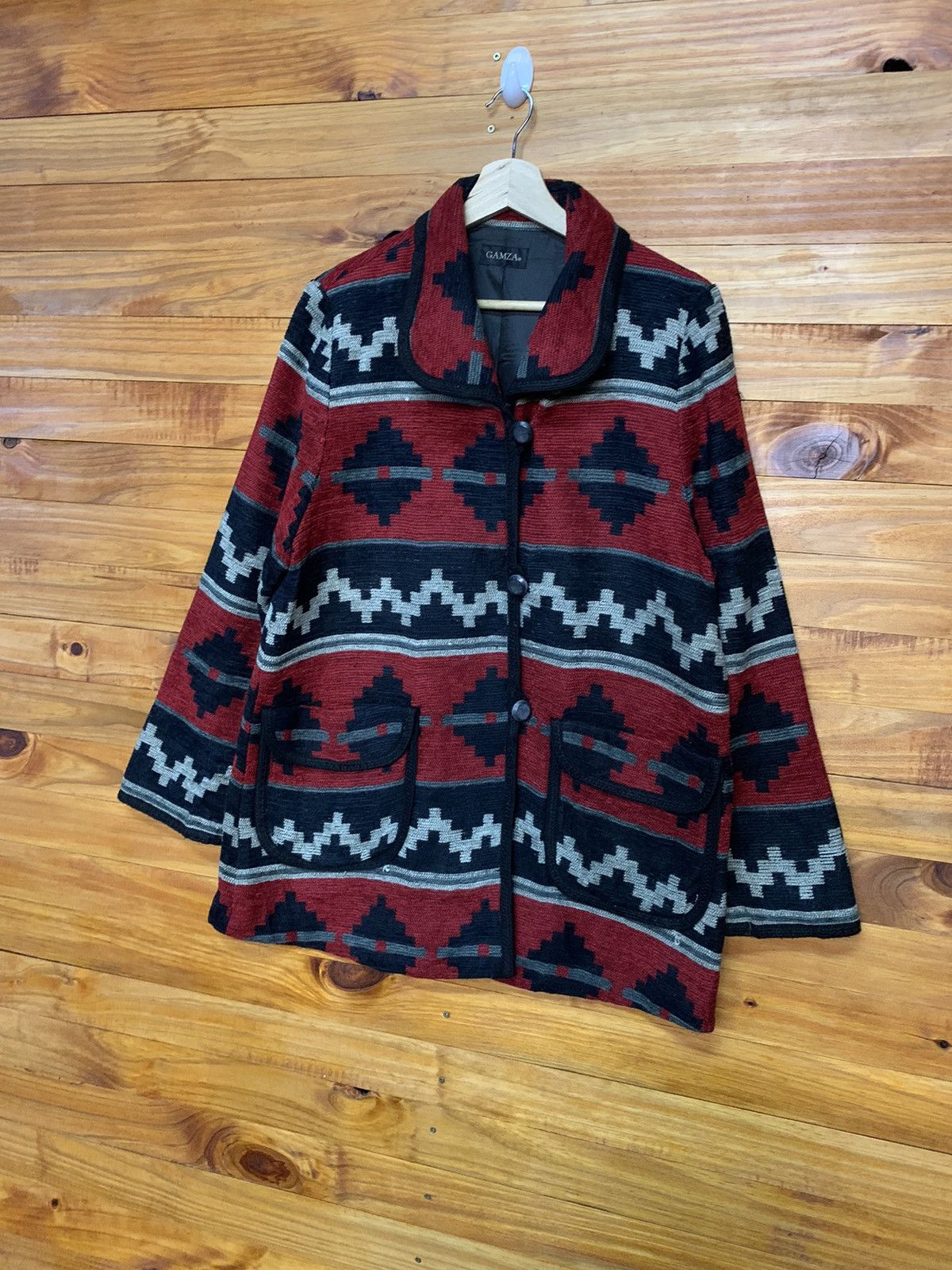 Japanese Brand × Vintage Vintage 90s Gamza Aztec Navajo Jacket Size US M / EU 48-50 / 2 - 2 Thumbnail