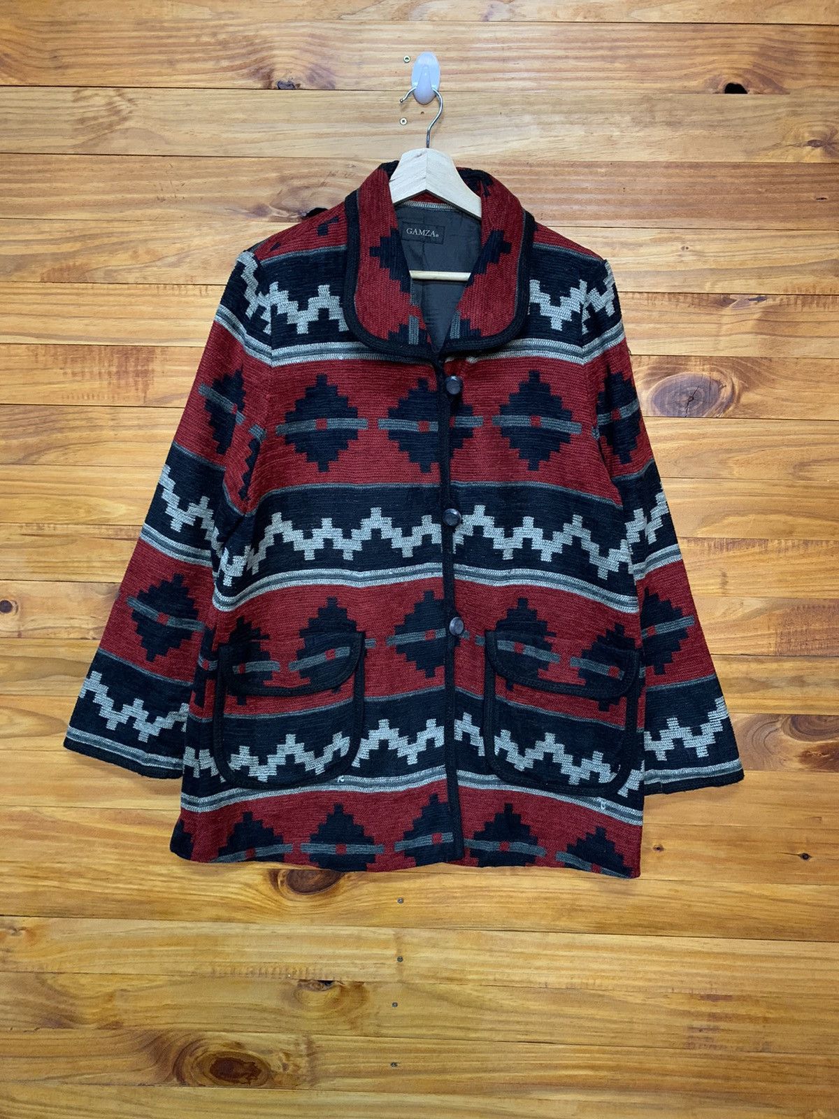 Japanese Brand × Vintage Vintage 90s Gamza Aztec Navajo Jacket Size US M / EU 48-50 / 2 - 1 Thumbnail