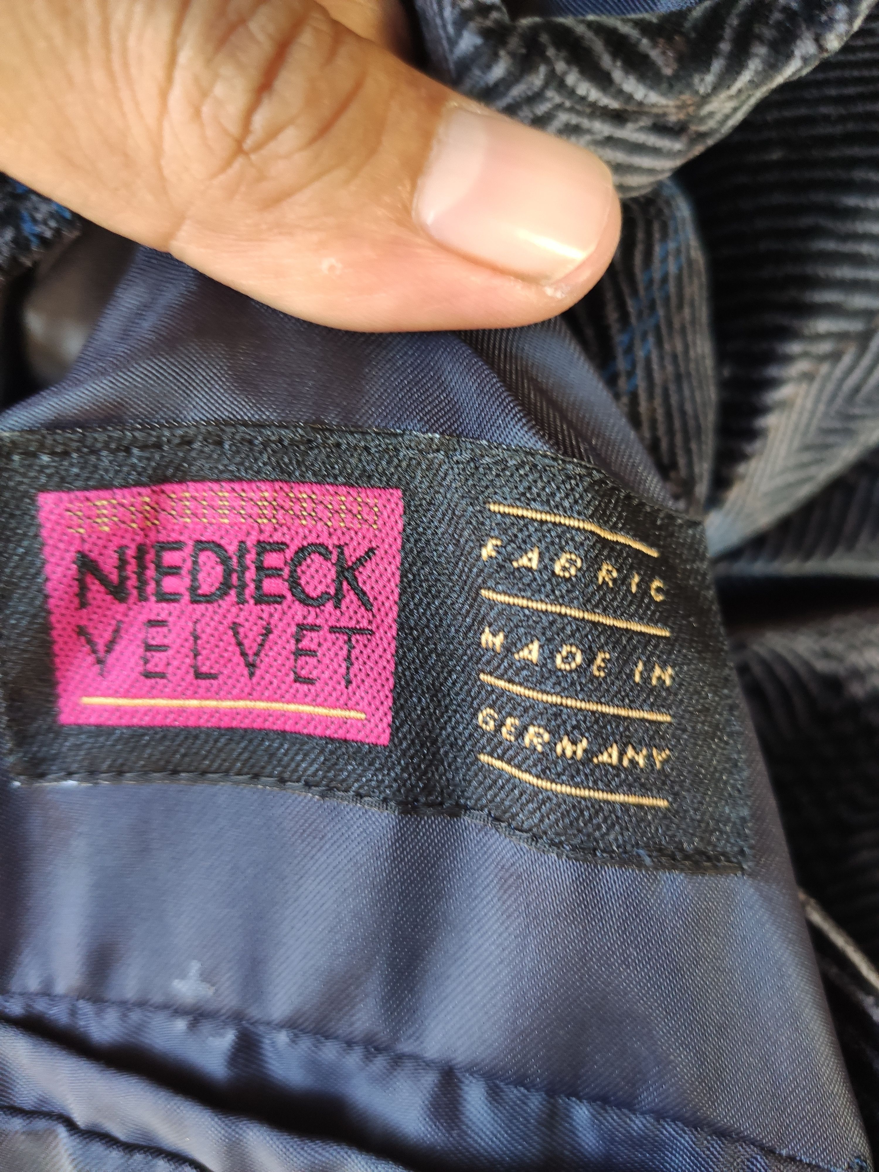 Japanese Brand Nie Dieck Blazer Velvet Corduroy Size US M / EU 48-50 / 2 - 5 Thumbnail