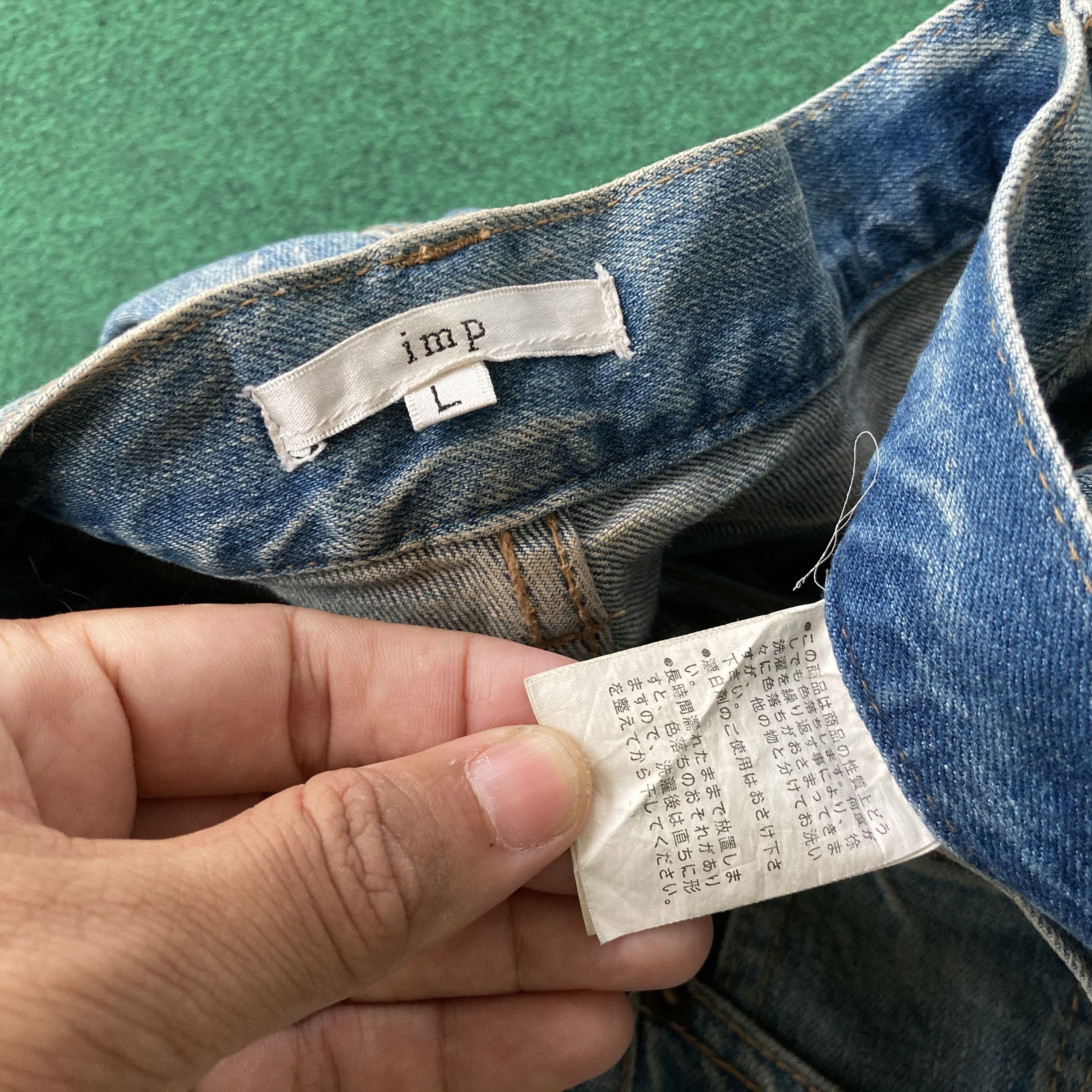 Japanese Brand Imp Distressed Ripped Grunge Punk Denim Retro Rare Jeans Size US 35 - 6 Thumbnail