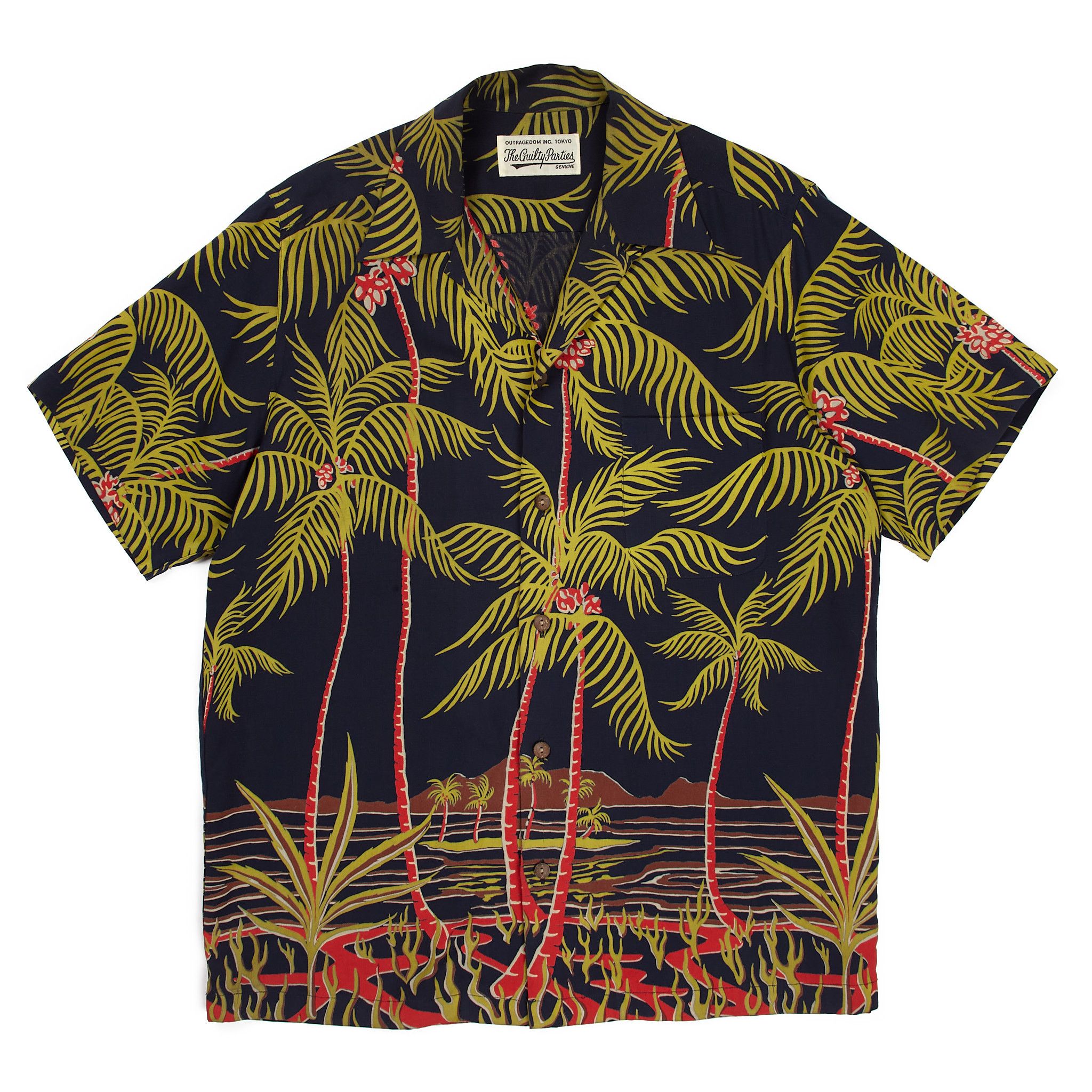 WACKO MARIA Colorful Palm Tree Pattern Wacko Maria Palms