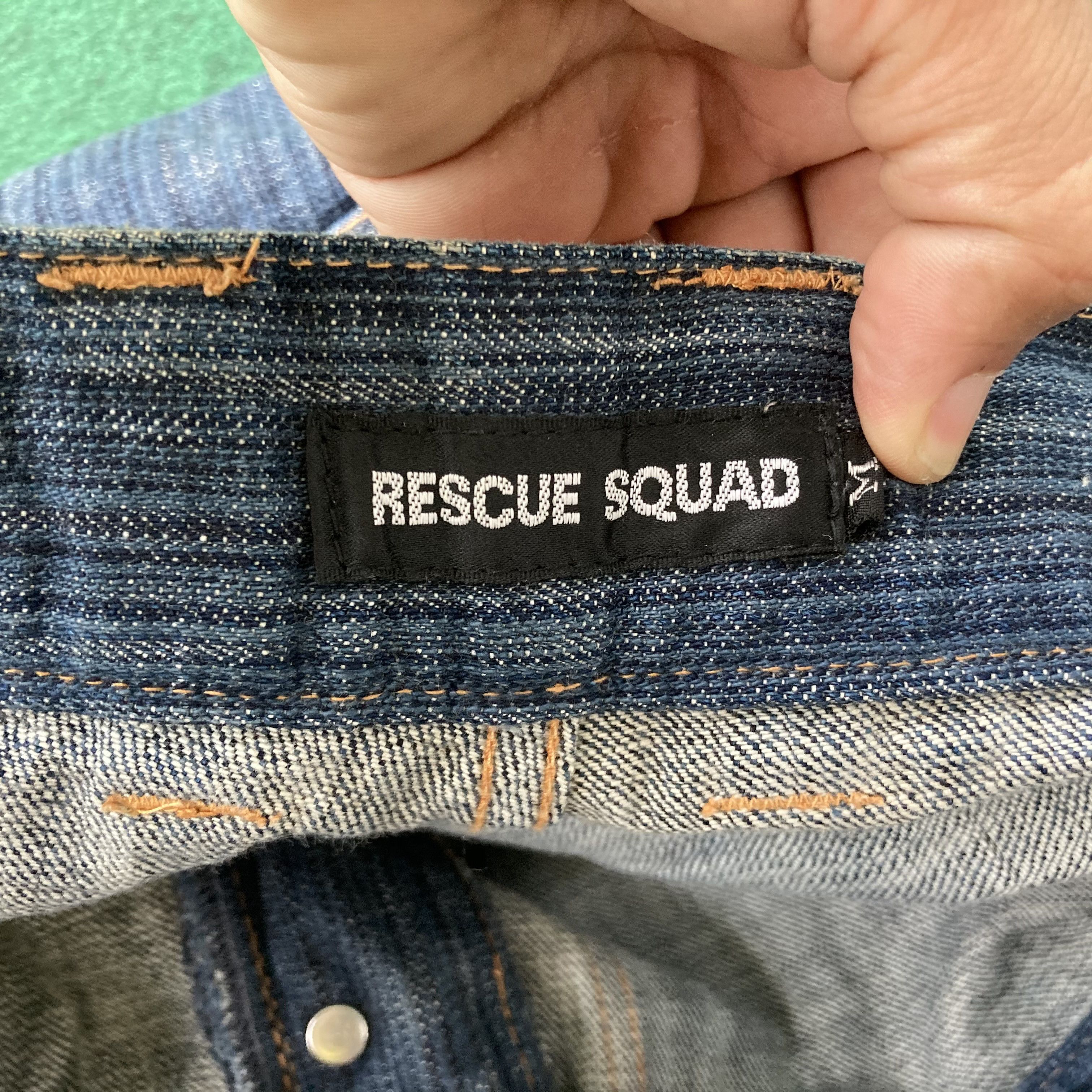 Japanese Brand Vtg Rescue Squad Made In Japan Bush Pant Jeans Size US 30 / EU 46 - 5 Thumbnail