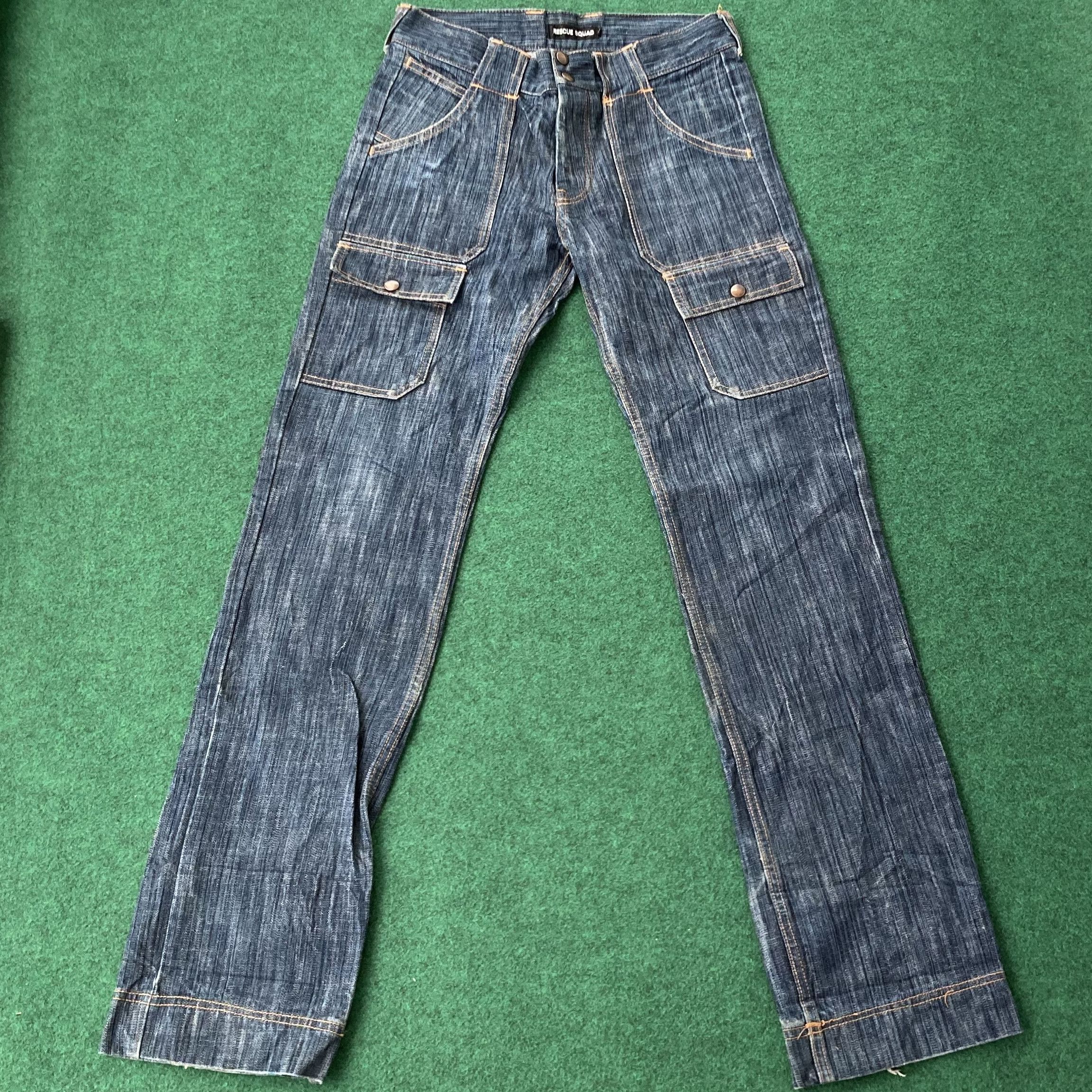 Japanese Brand Vtg Rescue Squad Made In Japan Bush Pant Jeans Size US 30 / EU 46 - 1 Thumbnail