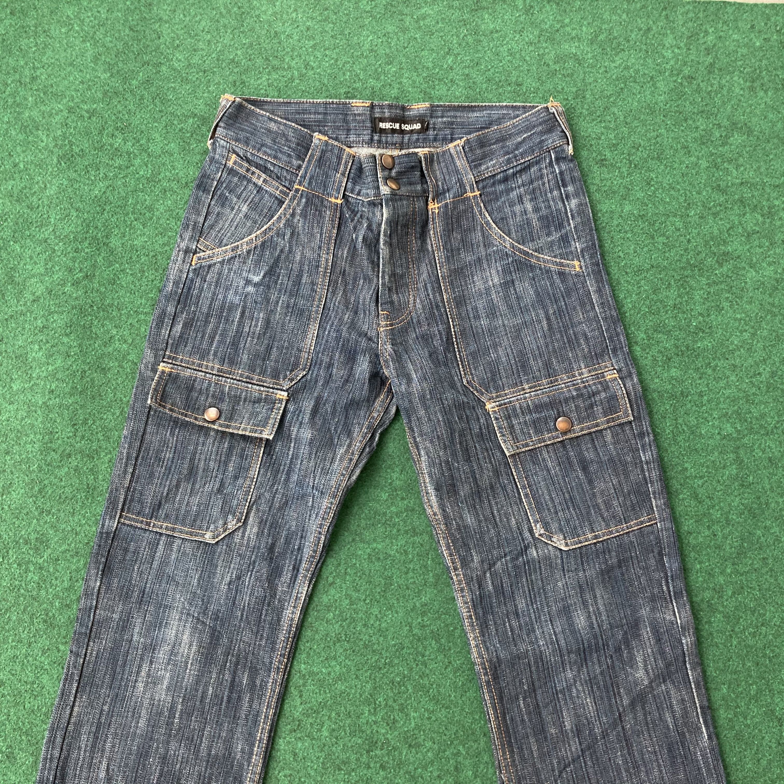 Japanese Brand Vtg Rescue Squad Made In Japan Bush Pant Jeans Size US 30 / EU 46 - 3 Thumbnail