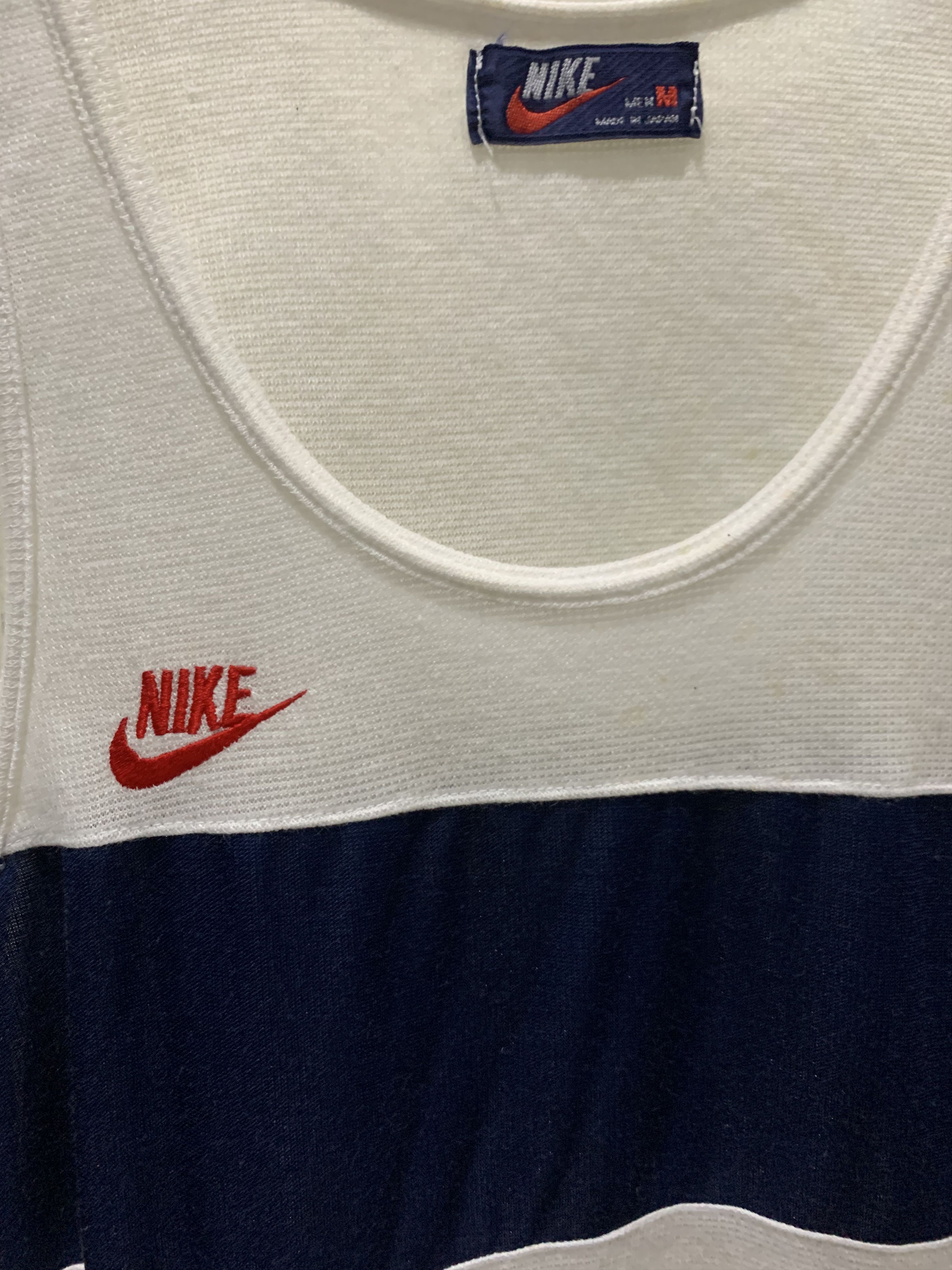 Nike Nike Blue Tag Sleeveless Vintage Shirt Size US M / EU 48-50 / 2 - 2 Thumbnail