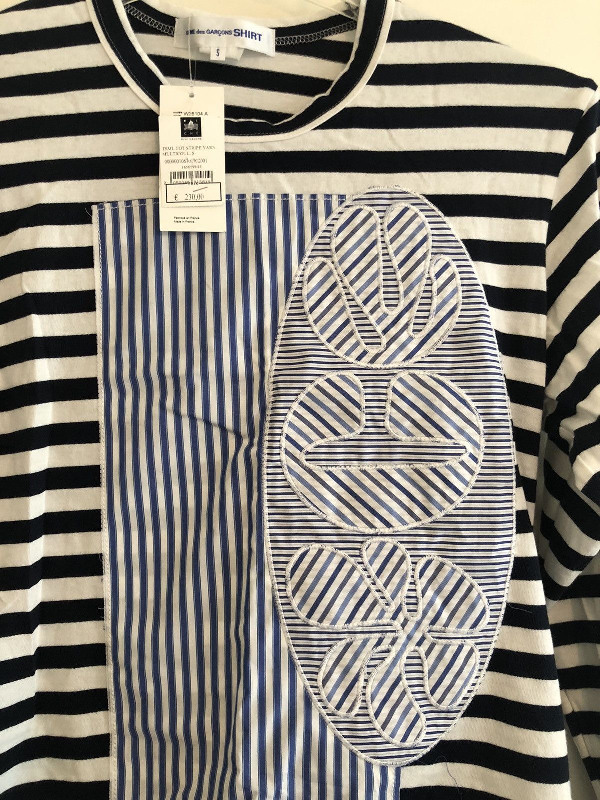 Comme des Garcons SHIRT CDG Shirt Long Sleeve Patch Stripe Size US S / EU 44-46 / 1 - 2 Thumbnail