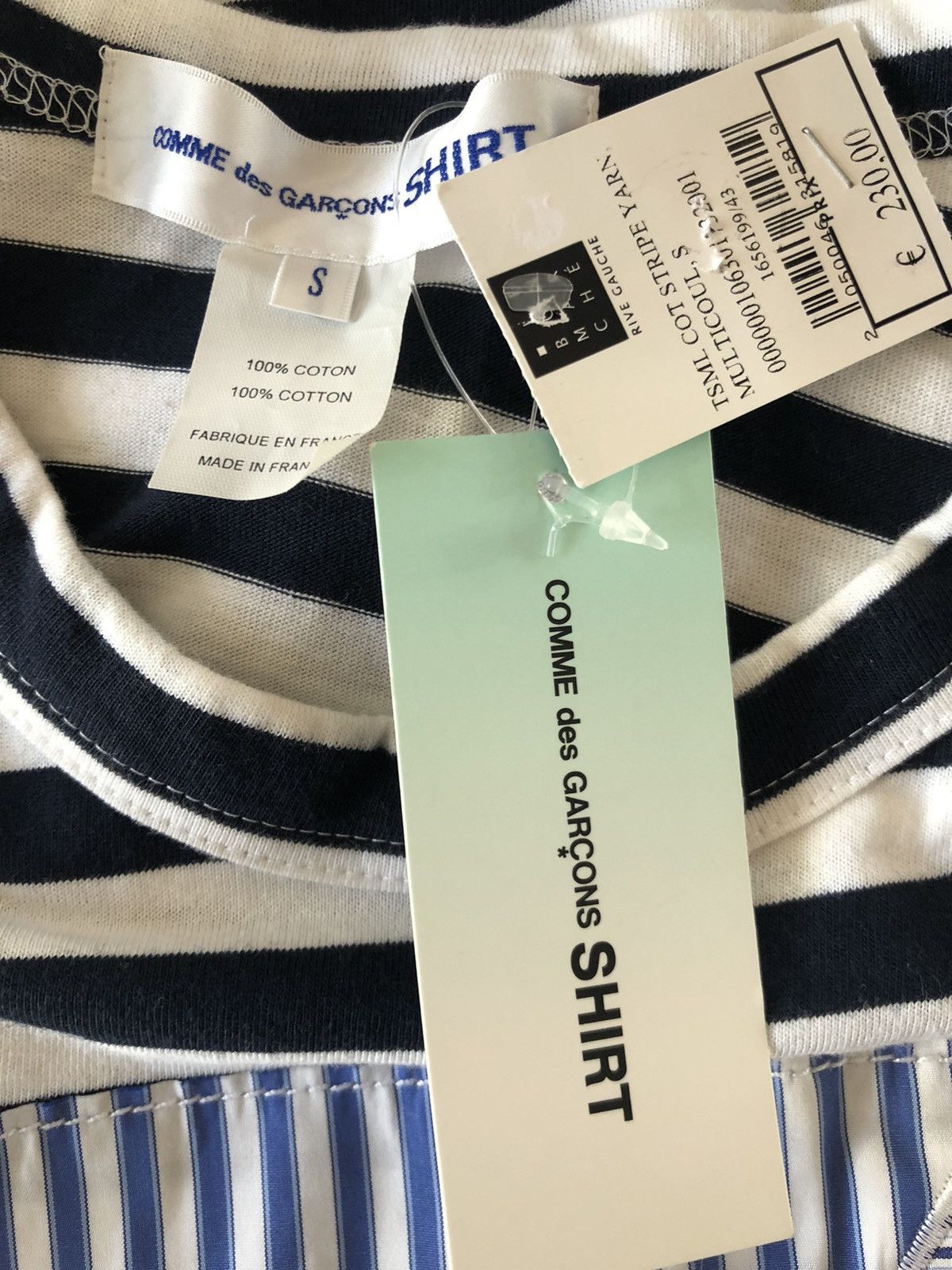 Comme des Garcons SHIRT CDG Shirt Long Sleeve Patch Stripe Size US S / EU 44-46 / 1 - 9 Thumbnail