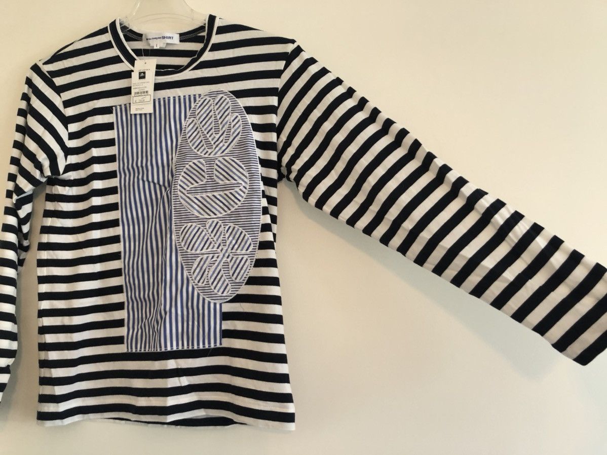 Comme des Garcons SHIRT CDG Shirt Long Sleeve Patch Stripe Size US S / EU 44-46 / 1 - 4 Thumbnail