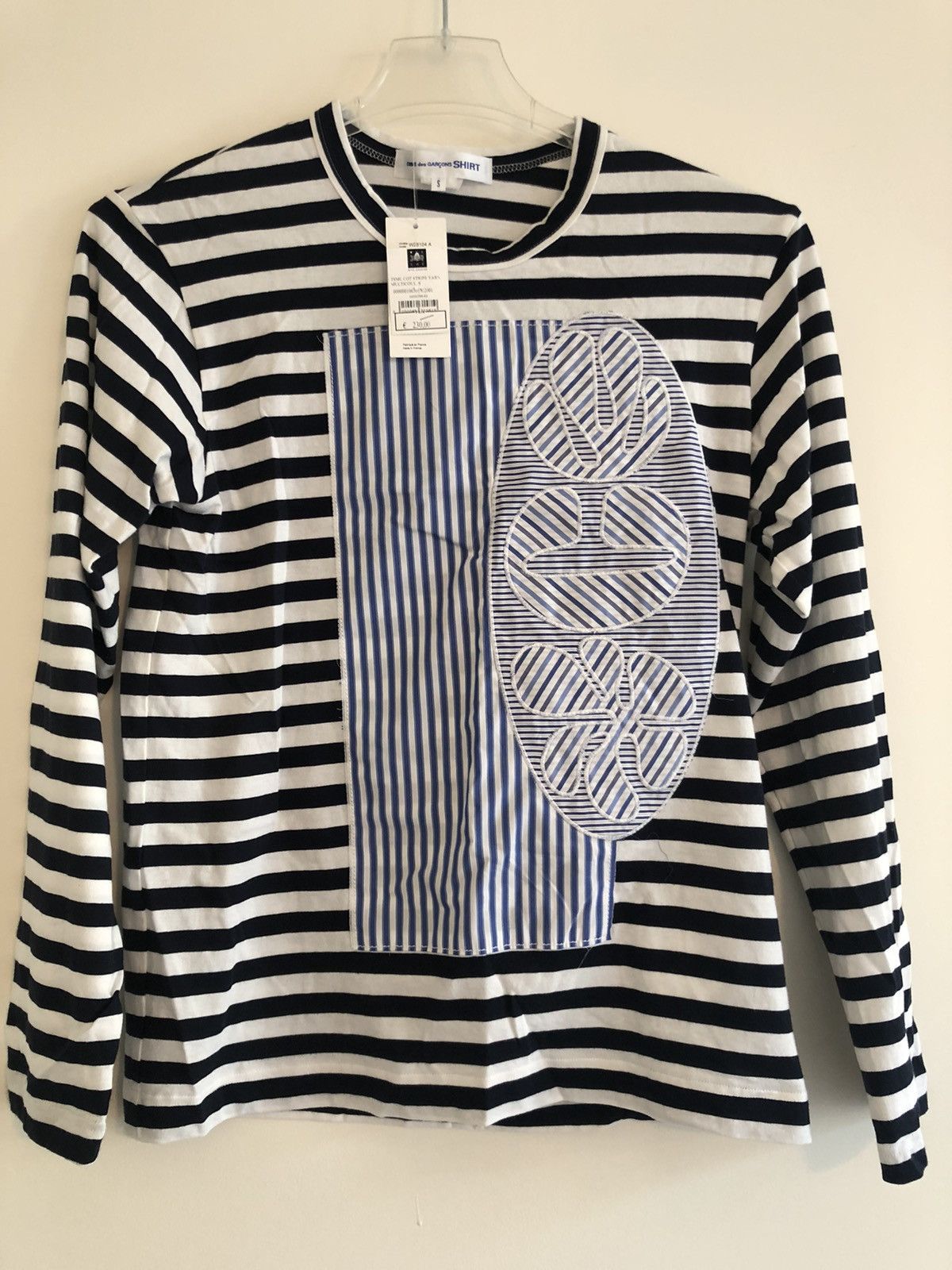 Comme des Garcons SHIRT CDG Shirt Long Sleeve Patch Stripe Size US S / EU 44-46 / 1 - 1 Thumbnail