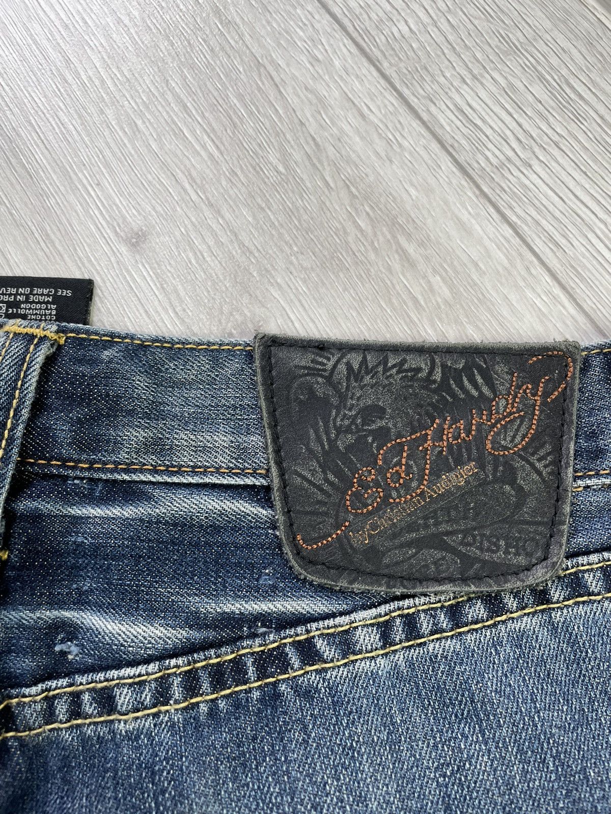 Christian Audigier Ed Hardy Vintage Classical Distressed Style Jeans Size US 32 / EU 48 - 6 Thumbnail