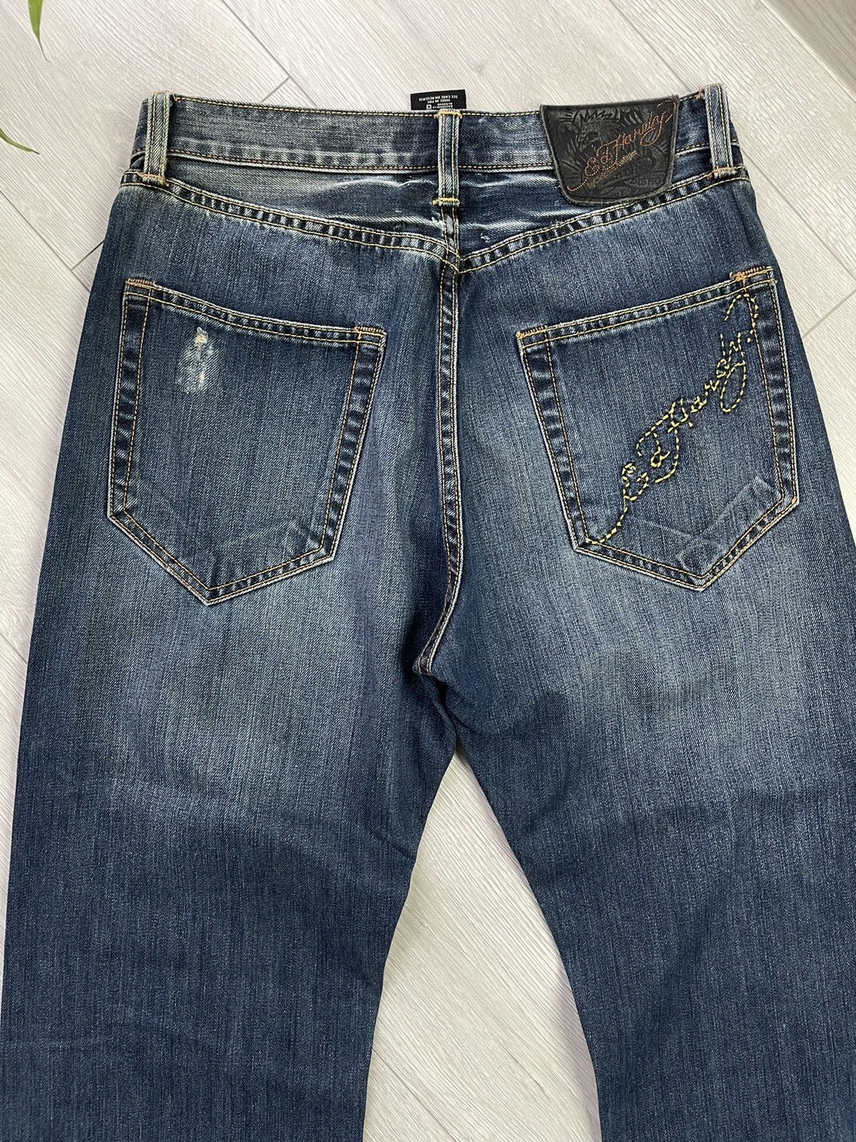 Christian Audigier Ed Hardy Vintage Classical Distressed Style Jeans Size US 32 / EU 48 - 3 Thumbnail