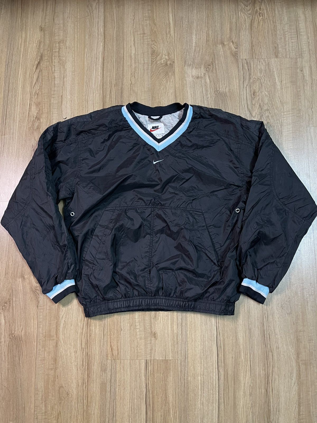Nike × Vintage Vintage 90's Nike Center Swoosh sweater Size US S / EU 44-46 / 1 - 1 Thumbnail