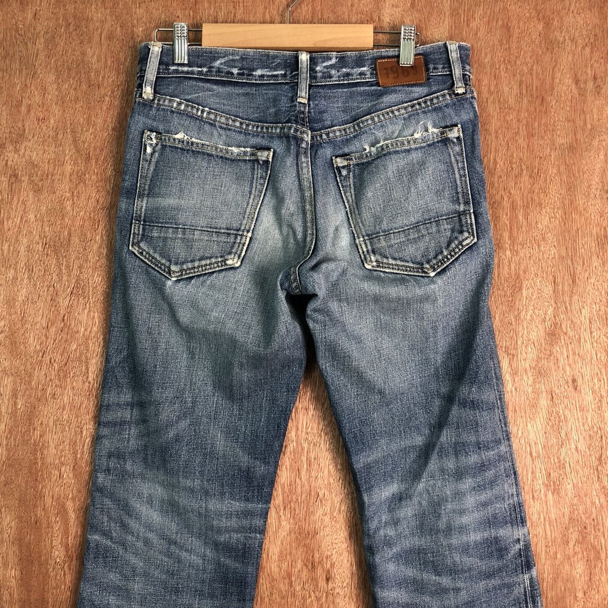 Gap DLL GAP Blue distressed Denim Jeans Pants #c172 Size US 31 - 7 Thumbnail