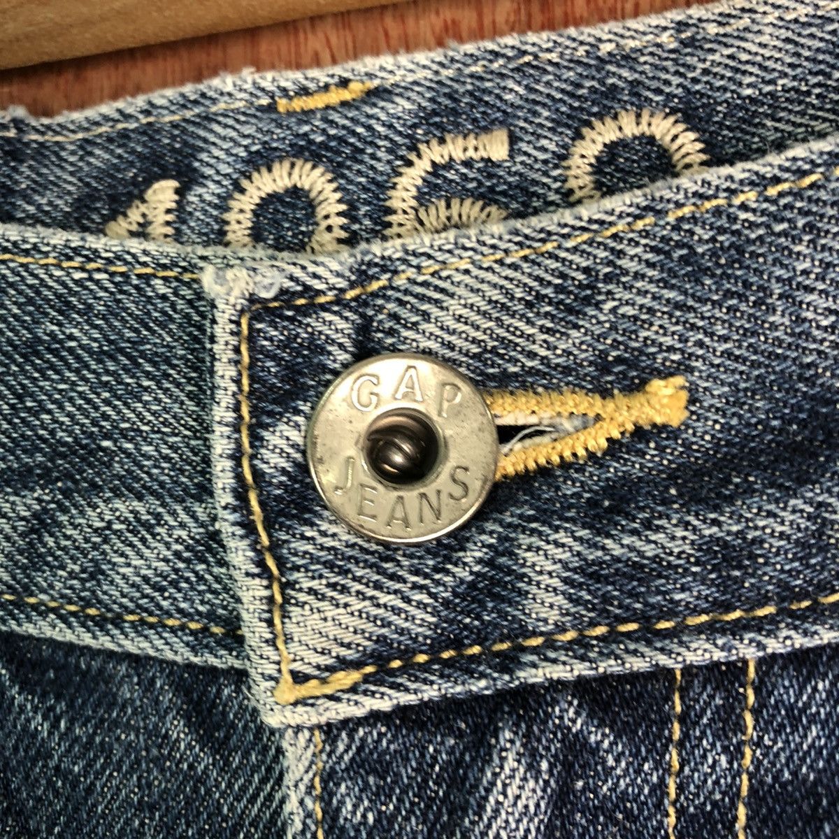 Gap DLL GAP Blue distressed Denim Jeans Pants #c172 Size US 31 - 4 Thumbnail
