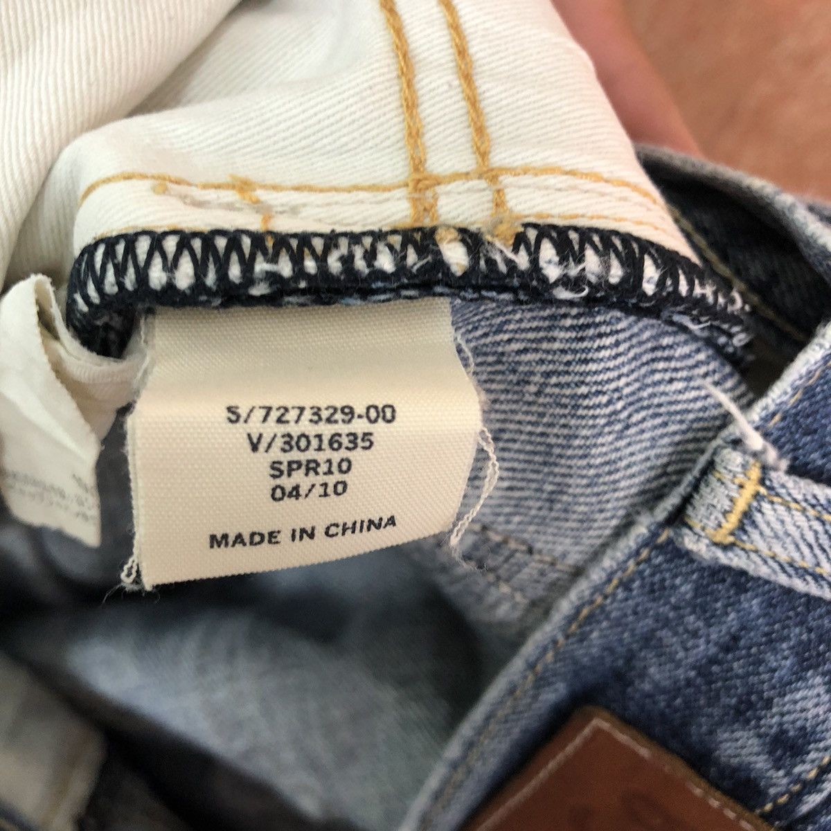 Gap DLL GAP Blue distressed Denim Jeans Pants #c172 Size US 31 - 14 Thumbnail