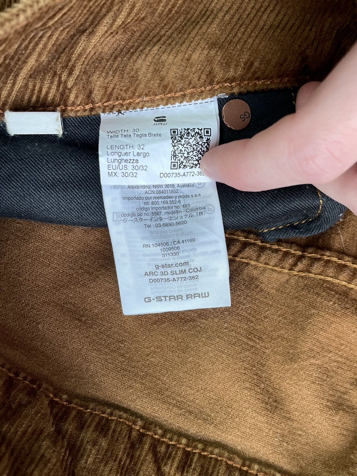 G-Star Corduroy Rare G Star Raw Biker Pants Size US 32 / EU 48 - 11 Thumbnail