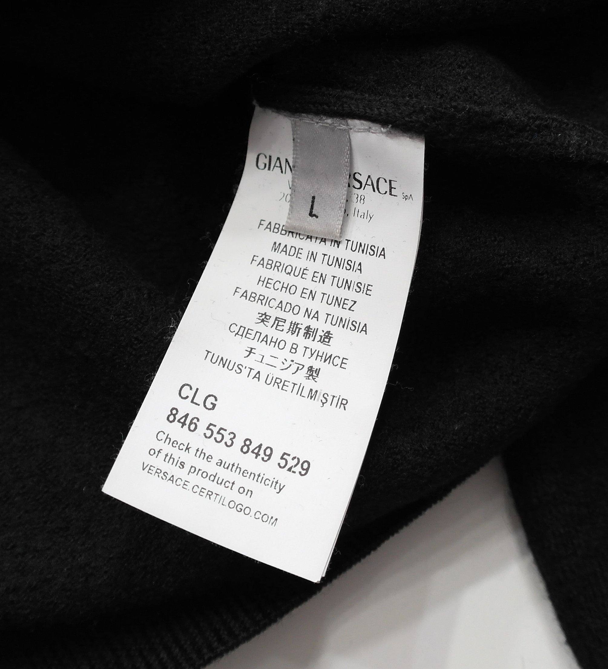 Versace Versace Womens Sweater Medusa Logo Black Size L / US 10 / IT 46 - 6 Thumbnail