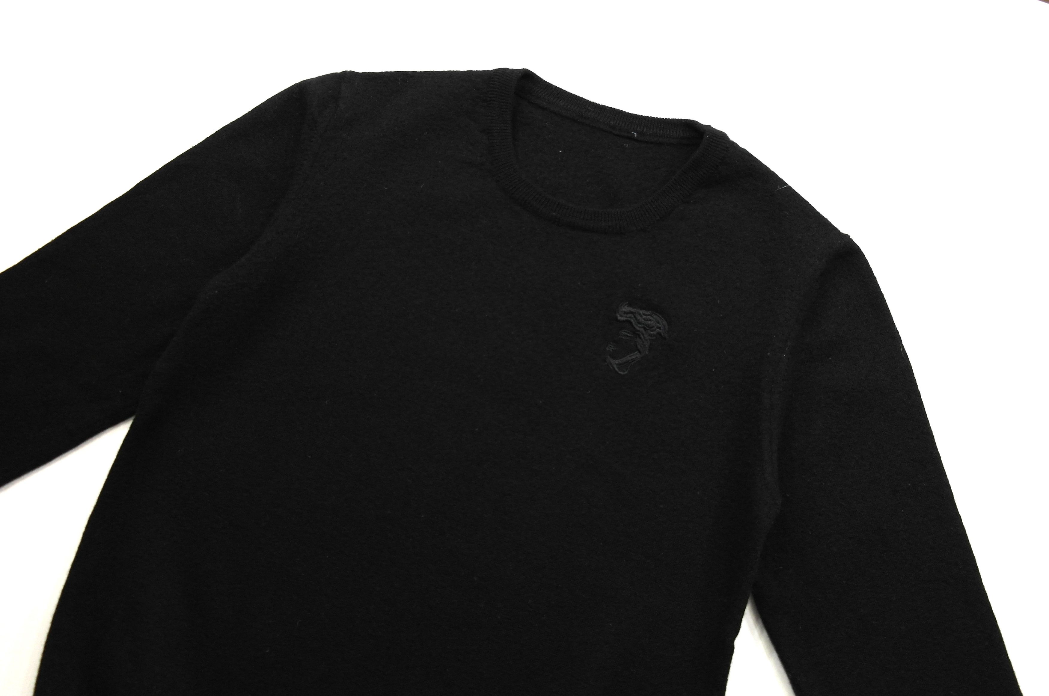 Versace Versace Womens Sweater Medusa Logo Black Size L / US 10 / IT 46 - 3 Thumbnail