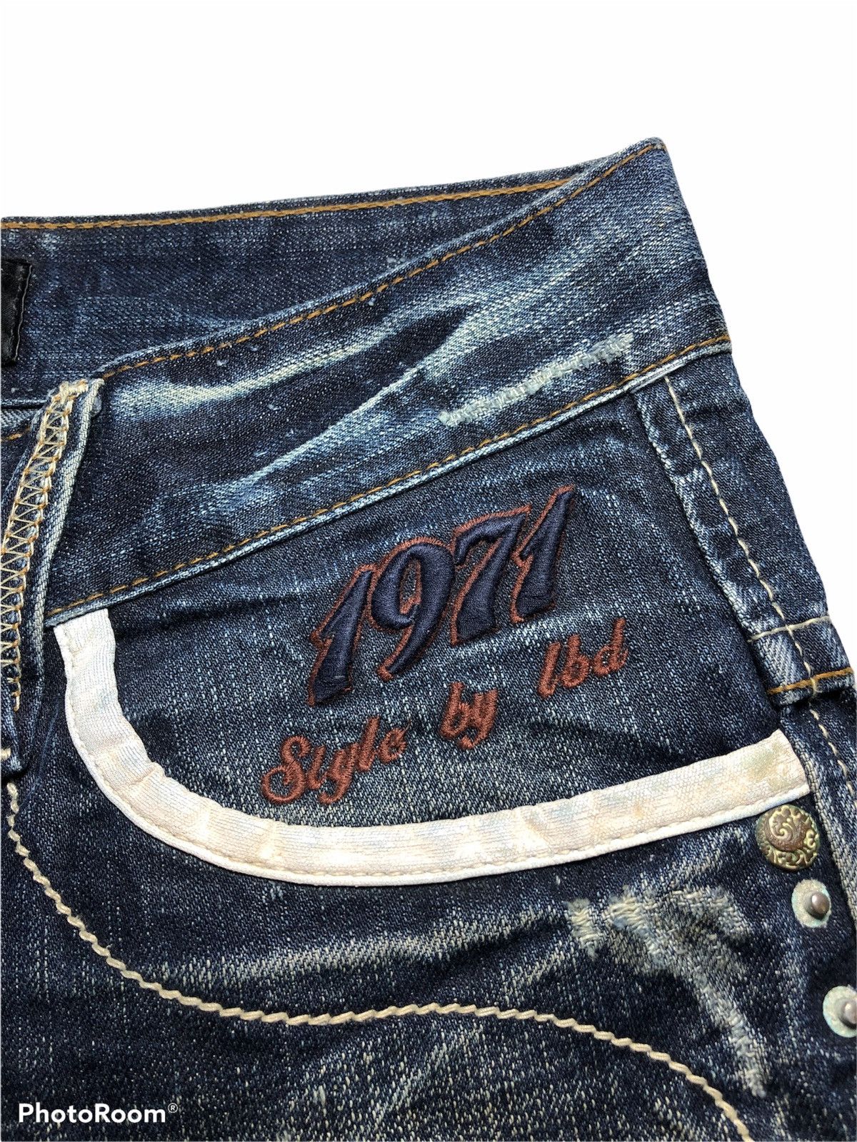 Japanese Brand SPELL OUT BIG LOGO RED PEPPER DENIM Size US 32 / EU 48 - 5 Thumbnail