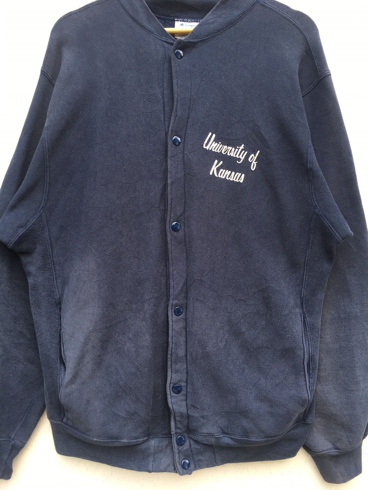 Champion Vintage 80s University of Kansai x Champion Buttons Sweater Size US L / EU 52-54 / 3 - 5 Thumbnail