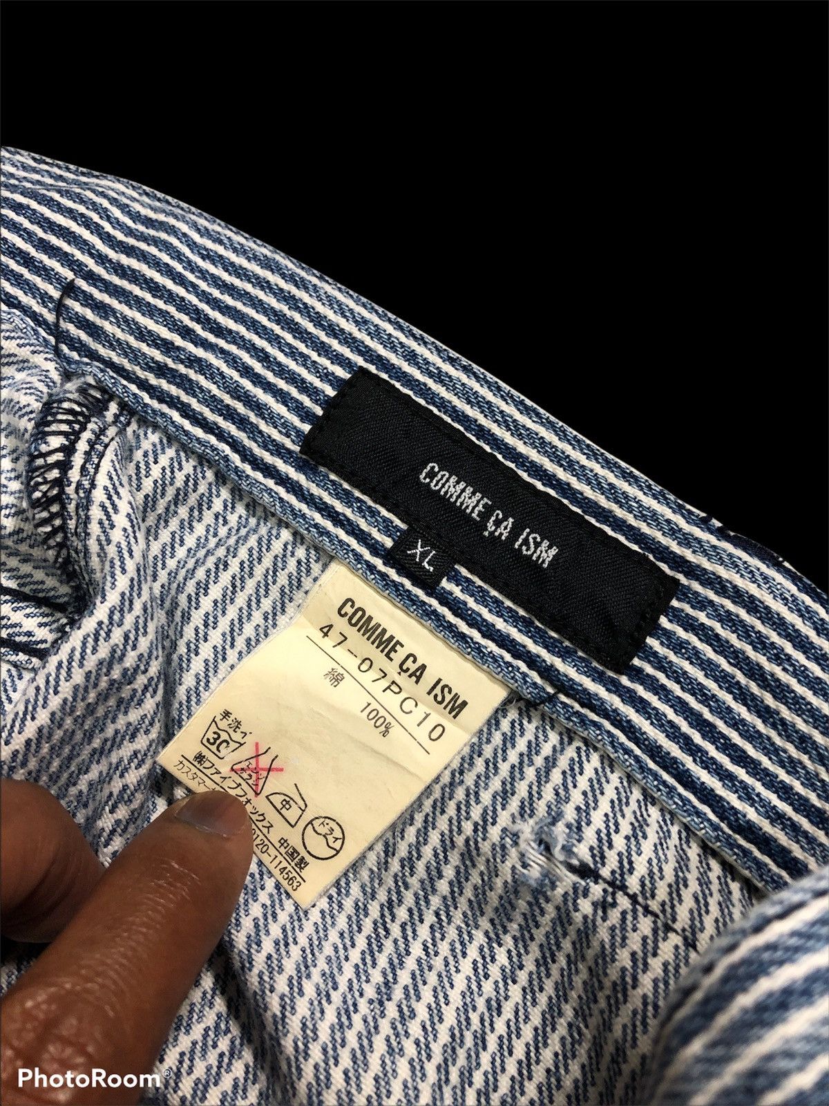 Comme Ca Ism BUSHPANT FADED HICKORY STRIPE Size US 32 / EU 48 - 4 Thumbnail