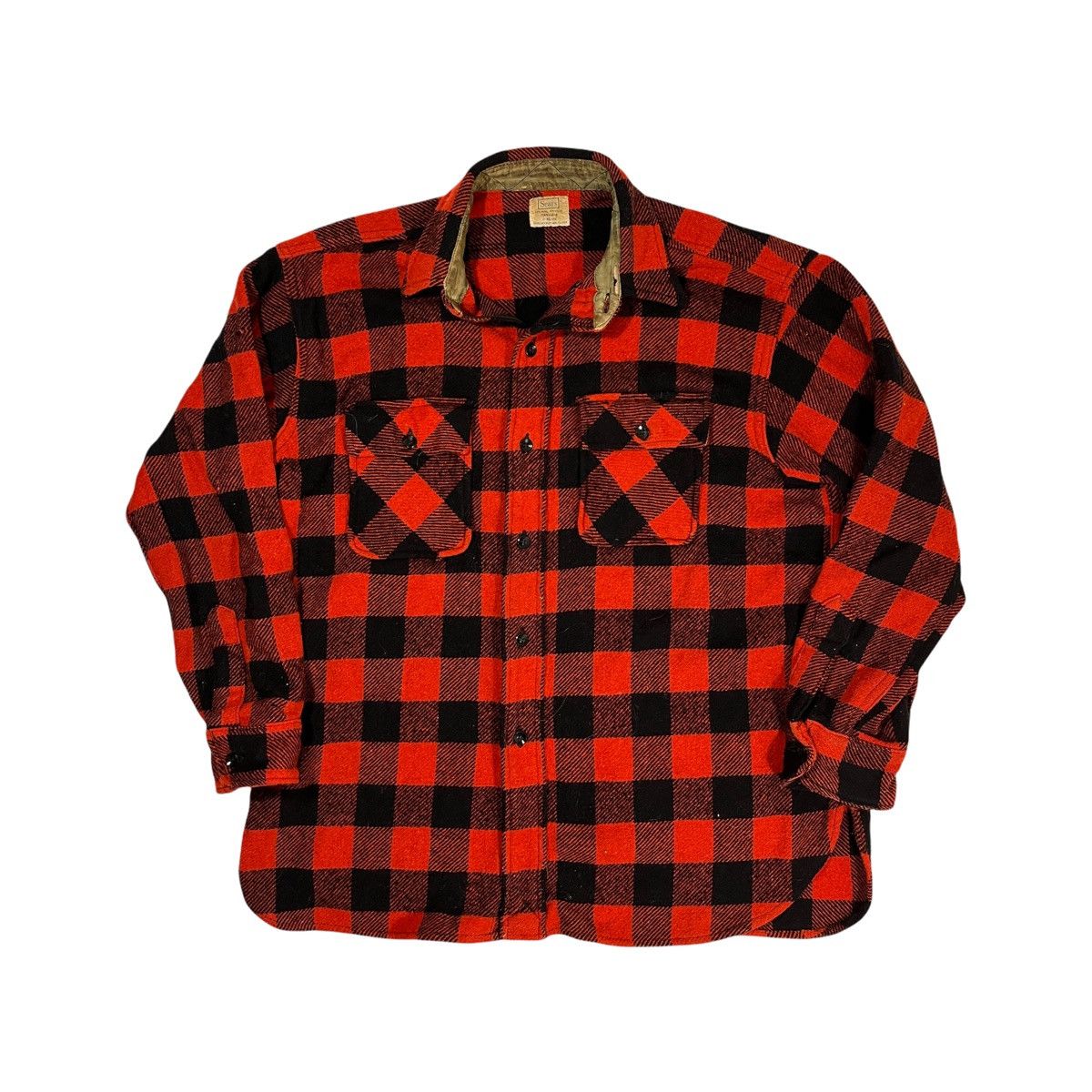 Sears × Vintage × Woolrich Woolen Mills 60’s Sears Wool Flannel Size US XL / EU 56 / 4 - 1 Thumbnail