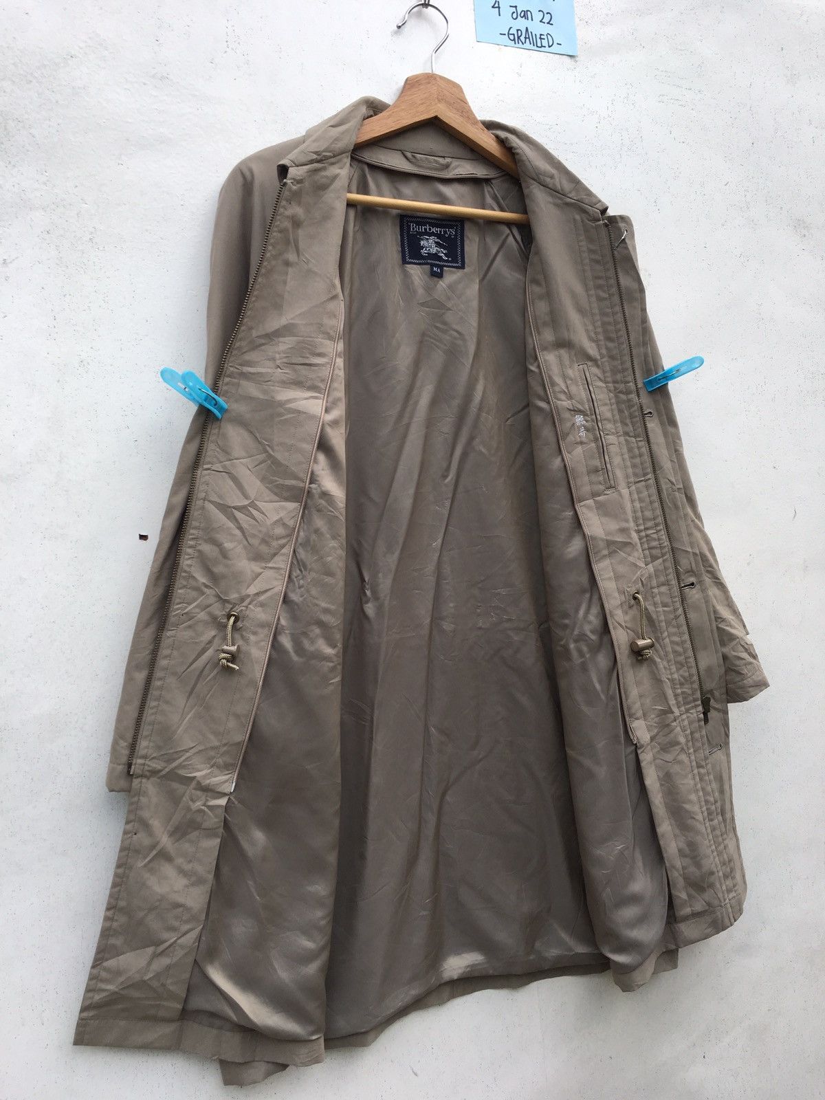 Burberry Vintage 90s Rare Burberry Nylon Jacket Size US XL / EU 56 / 4 - 7 Thumbnail