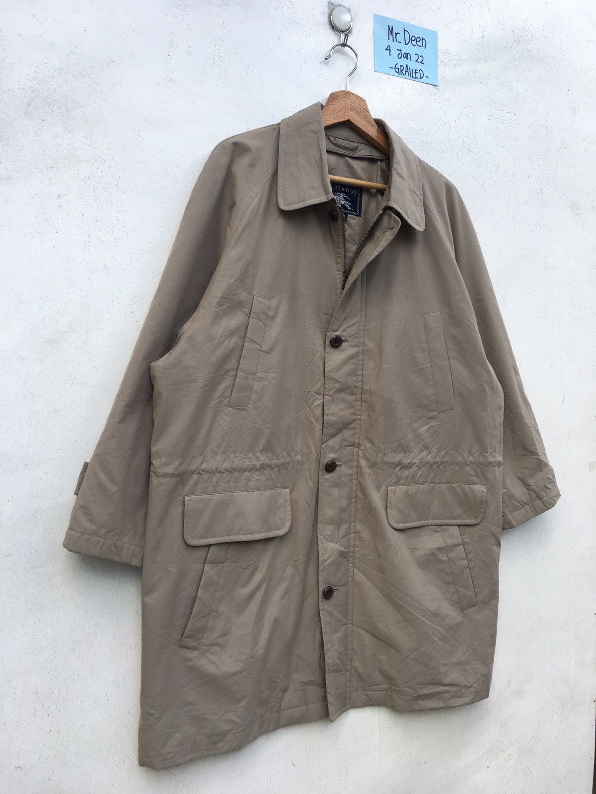 Burberry Vintage 90s Rare Burberry Nylon Jacket Size US XL / EU 56 / 4 - 2 Thumbnail