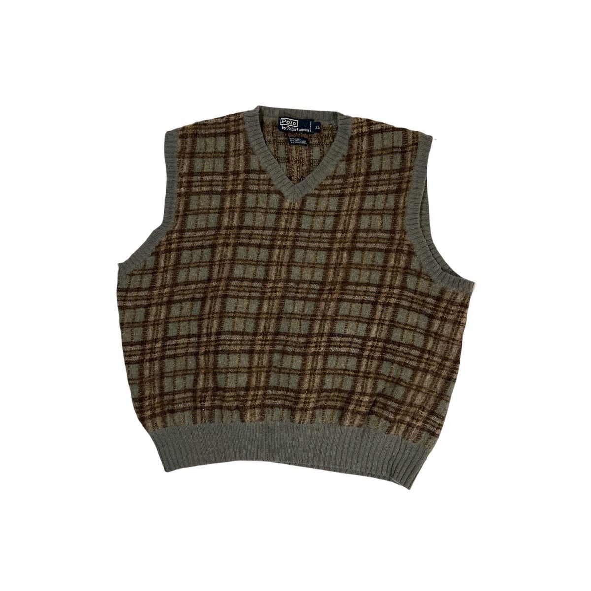 Polo Ralph Lauren × Vintage Vintage Polo Ralph Lauren Camel Hair Vest Size US M / EU 48-50 / 2 - 1 Thumbnail