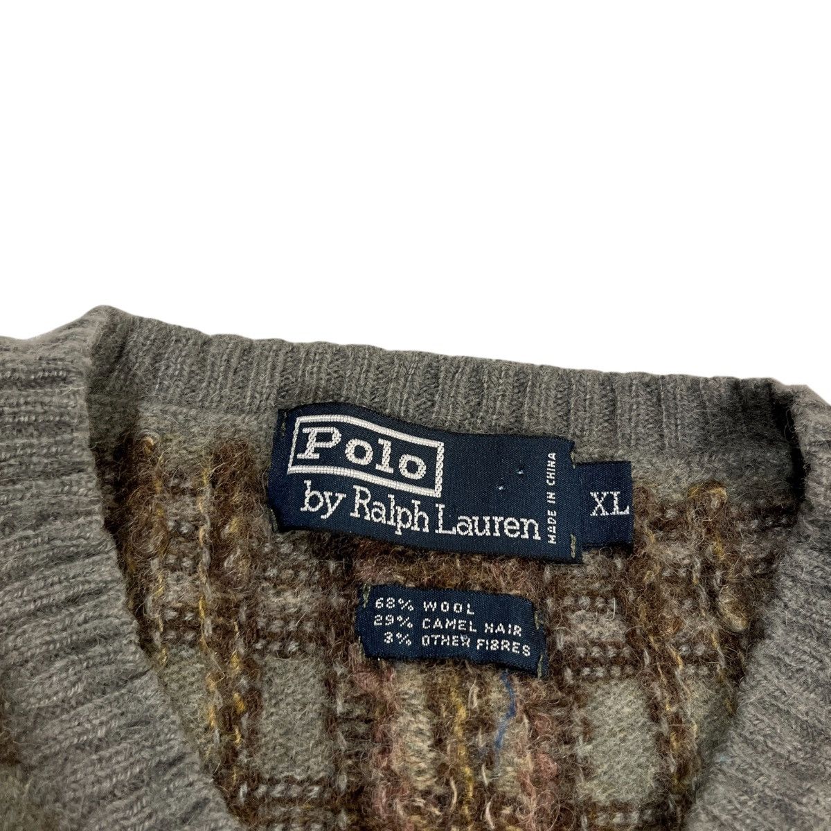Polo Ralph Lauren × Vintage Vintage Polo Ralph Lauren Camel Hair Vest Size US M / EU 48-50 / 2 - 2 Thumbnail