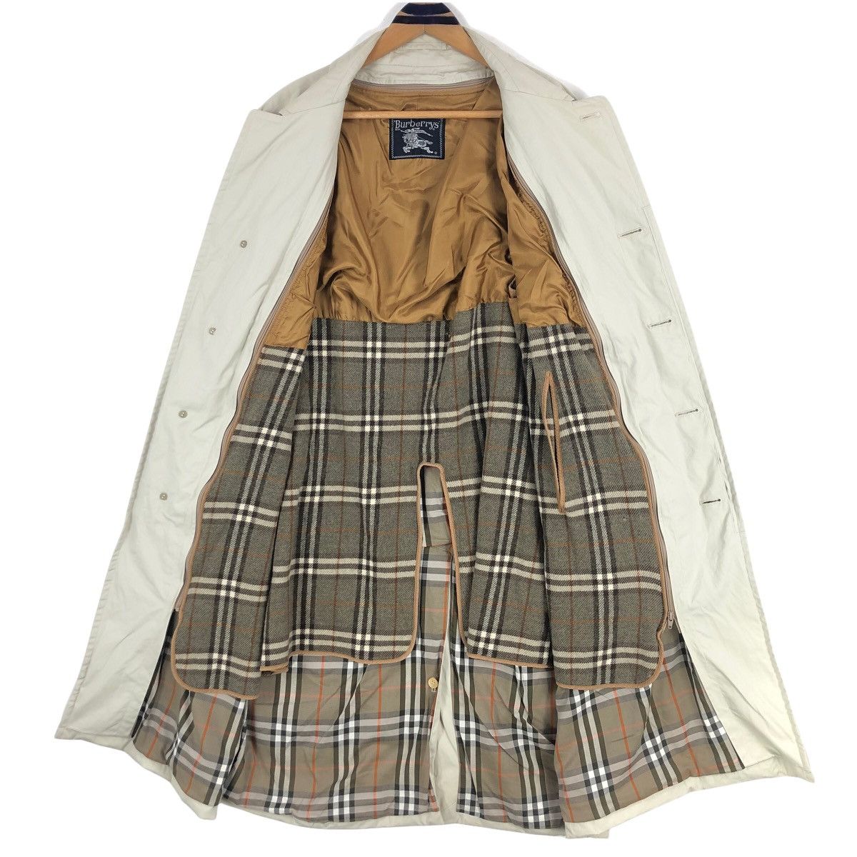 Burberry Vintage Burberrys Nova Check Car Coat Khaki Size US L / EU 52-54 / 3 - 6 Thumbnail