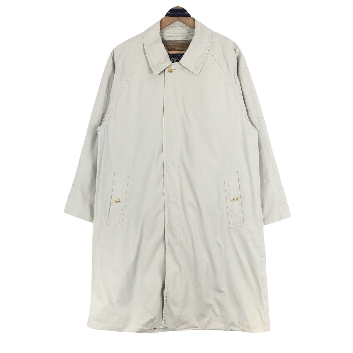 Burberry Vintage Burberrys Nova Check Car Coat Khaki Size US L / EU 52-54 / 3 - 1 Thumbnail